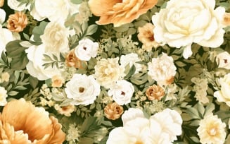 Watercolor Floral Background 47