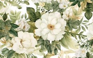 Watercolor Floral Background 72