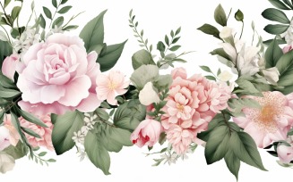 Watercolor flowers Background 05
