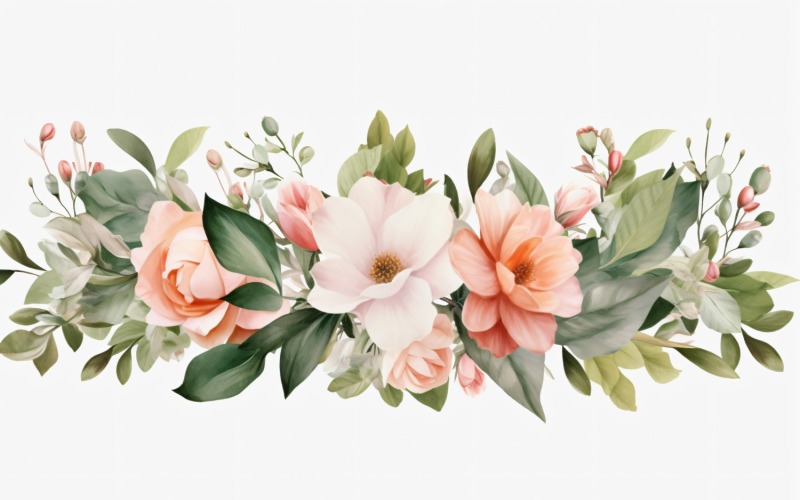 Watercolor flowers Background 10