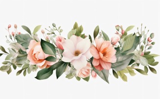 Watercolor flowers Background 10