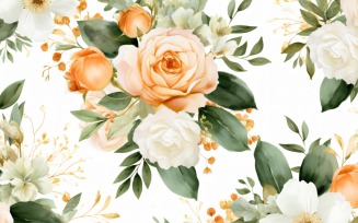 Watercolor flowers Background 25
