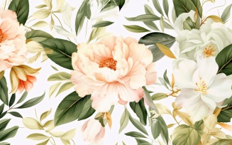 Watercolor flowers Background 36