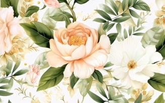 Watercolor flowers Background 40