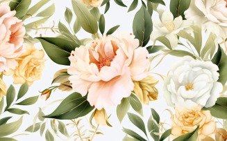 Watercolor flowers Background 44
