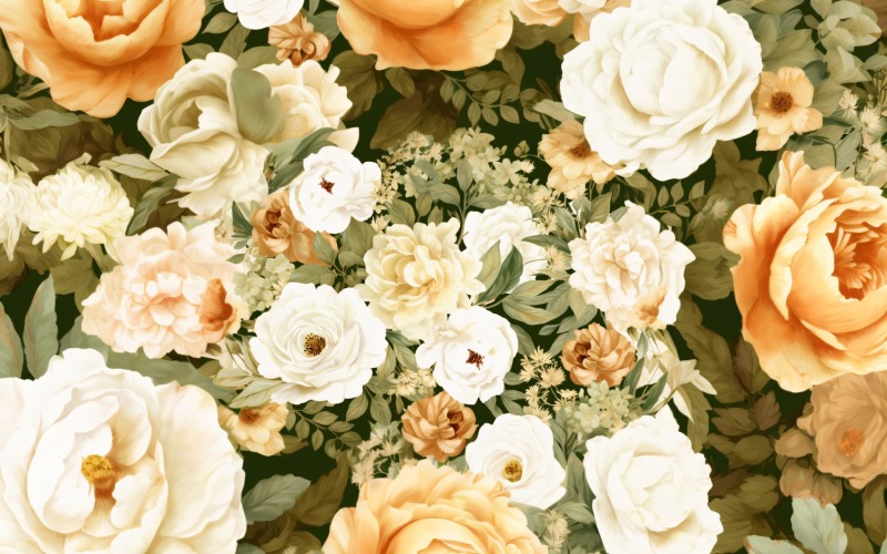 Watercolor flowers Background 52