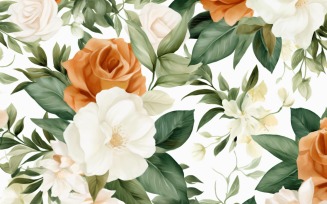 Watercolor flowers Background 61