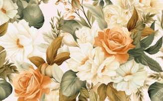 Watercolor flowers Background 65