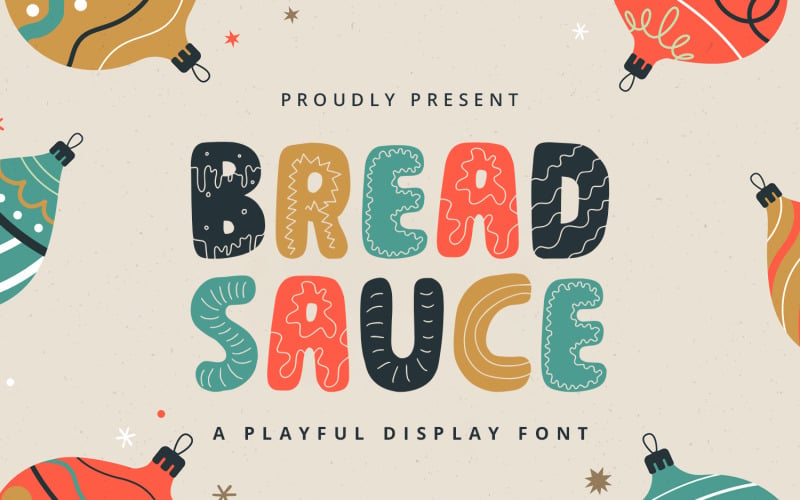 Bread Sauce - Playful Display Font