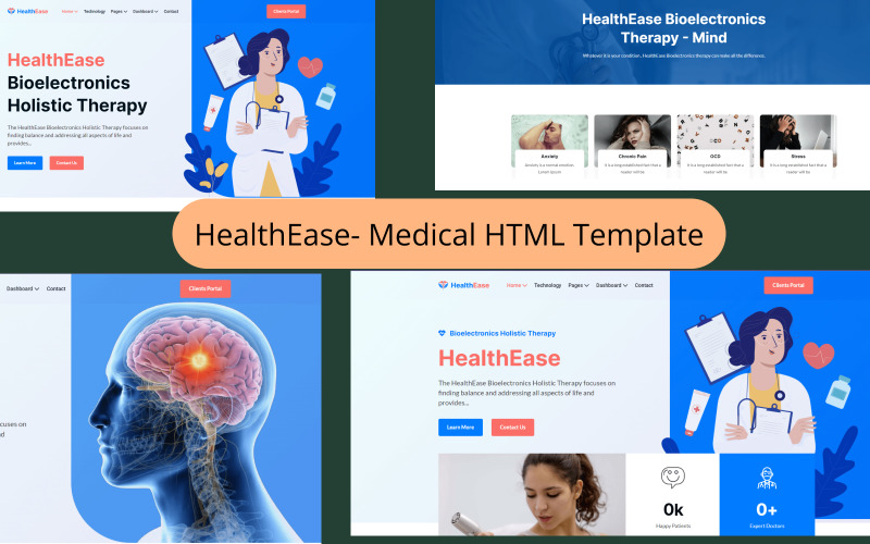 HealthEase- Medical HTML Template Website Template