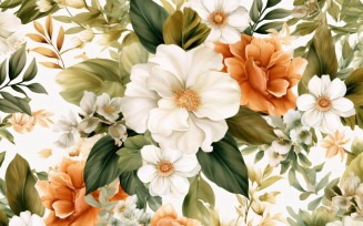 Watercolor Floral Background 112