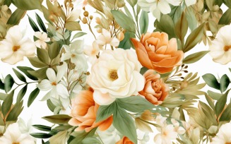 Watercolor Floral Background 124