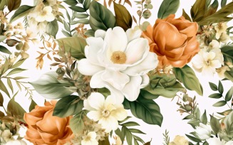 Watercolor Floral Background 128