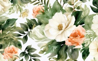 Watercolor Floral Background 132