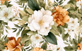 Watercolor Floral Background 136