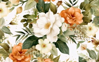 Watercolor Floral Background 143