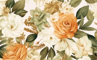 Watercolor Floral Background 76
