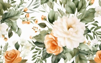 Watercolor Floral Background 80