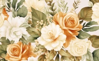 Watercolor Floral Background 88