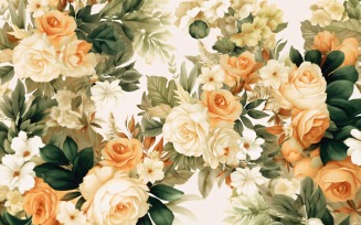 Watercolor Floral Background 92