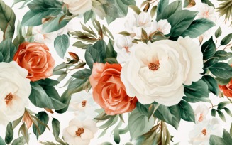 Watercolor flowers Background 101