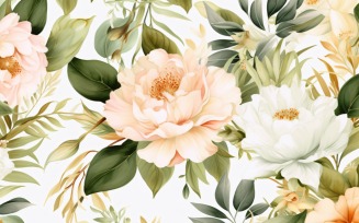 Watercolor flowers Background 105