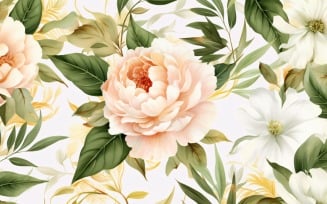 Watercolor flowers Background 113