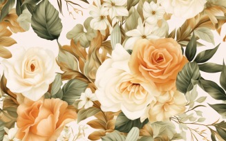 Watercolor flowers Background 140