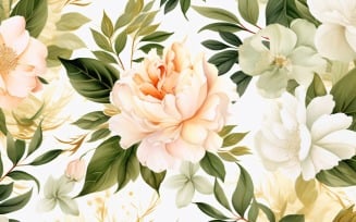 Watercolor flowers Background 77