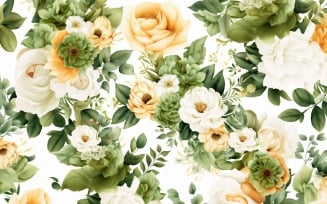 Watercolor flowers Background 89