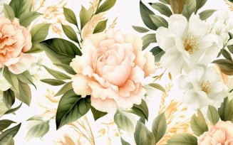 Watercolor Floral Background 180