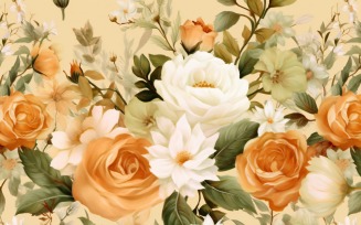 Watercolor flowers Background 161