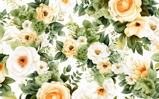 Watercolor flowers Background 165