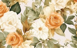 Watercolor flowers Background 169