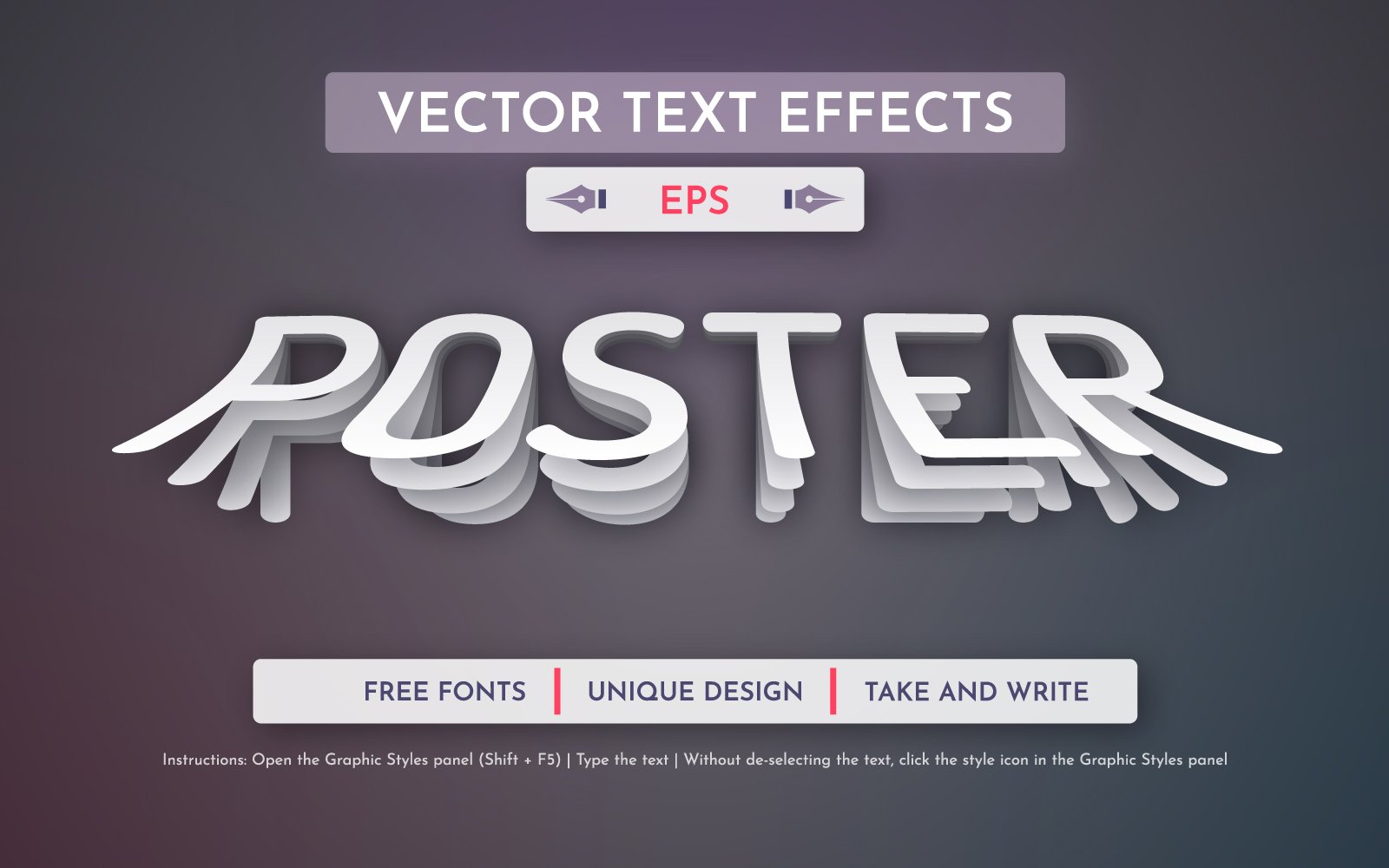 Template #363099 Effect Font Webdesign Template - Logo template Preview
