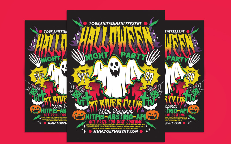 Halloween Party Celebration Flyer Template 1 Corporate Identity