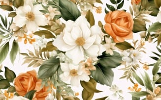 Watercolor Floral Background 196