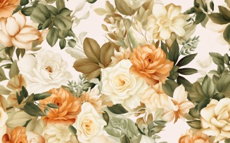 Watercolor Floral Background 200