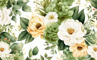 Watercolor Floral Background 204