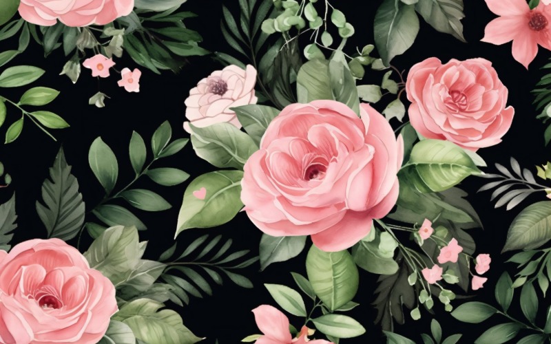 Watercolor Floral Background 222