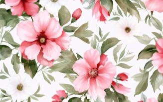 Watercolor Floral Background 244