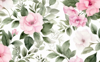 Watercolor floral wreath Background 242
