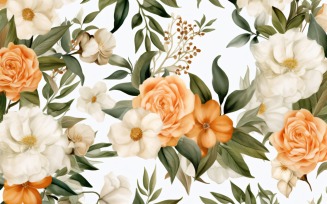 Watercolor flowers Background 185
