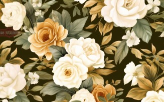 Watercolor flowers Background 197
