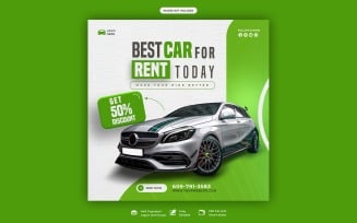 Car Sale Social Media Post Template Design