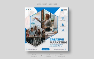Creative Marketing Agency Social Media Template Design
