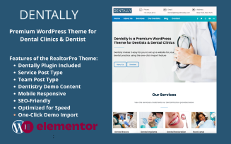 Dentally - Premium WordPress Theme For Dental Clinics