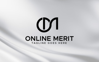 OM letter mark logo design 02 template