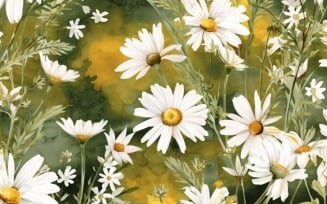 Watercolor Floral Background 264