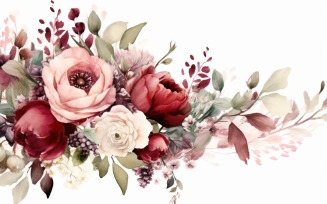 Watercolor Floral Background 271